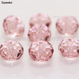 Pink 8*10mm 70pcs Rondelle Austria Crystal Glass Beads for Jewelry Making