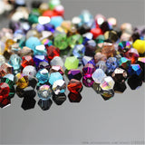650pcs 3mm Bicone Austria Crystal Beads Glass Beads for DIY Jewelry Making