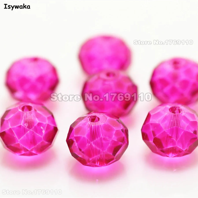 8*10mm 70pcs Rondelle Austria Crystal Glass Beads for Jewelry Making