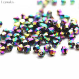 650pcs Multicolor 3mm Bicone Crystal Beads for DIY Jewelry Making