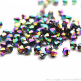 650pcs Multicolor 3mm Bicone Crystal Beads for DIY Jewelry Making