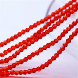 Red 2mm Bicone Austria Crystal Beads Glass Beads for DIY Jewelry Making