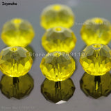 Yellow 8*10mm 70pcs Austria Crystal Glass Beads for Jewelry Making