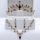 Bridal Jewelry Set Crown & Necklace for Wedding Party
