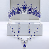 Bridal Jewelry Set Crown & Necklace for Wedding Party