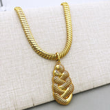 Italian 18K Plated Jewelry Set Necklace Earring Sets Women Fashion Jewelry