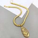 Italian 18K Plated Jewelry Set Necklace Earring Sets Women Fashion Jewelry