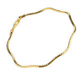 Italian 925 Silver Rose Plated Women's Bracelet Sparkling Wave Chain Bracelets