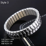 Italian Charms Stainless Steel Bracelet Metal Chain Elasticity Couple Jewelry
