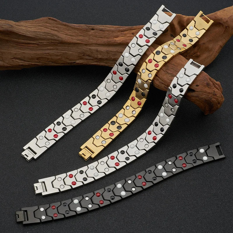 Italian Style 18mm Magnetic Bracelets Stainless Steel Biker Jewelry