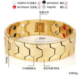 Italian Style 18mm Magnetic Bracelets Stainless Steel Biker Jewelry