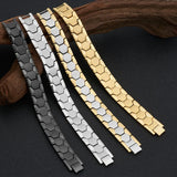 Italian Style 18mm Magnetic Bracelets Stainless Steel Biker Jewelry