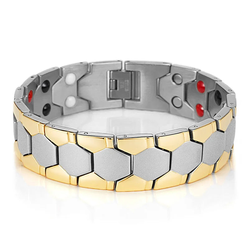Italian Style 18mm Magnetic Bracelets Stainless Steel Biker Jewelry