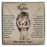 Italian To My Daughter Pendant Necklace Christmas Gift