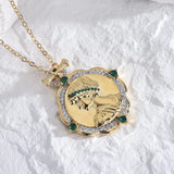 Italian Craftsmanship Gold-Plated Brushed Necklace