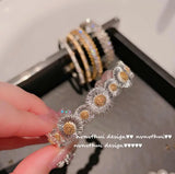 Italian Retro Lace Bracelet with Rhinestones