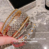 Italian Retro Lace Bracelet with Rhinestones
