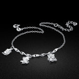 925 Sterling Silver Anklet Charm Bracelet Beach Accessory