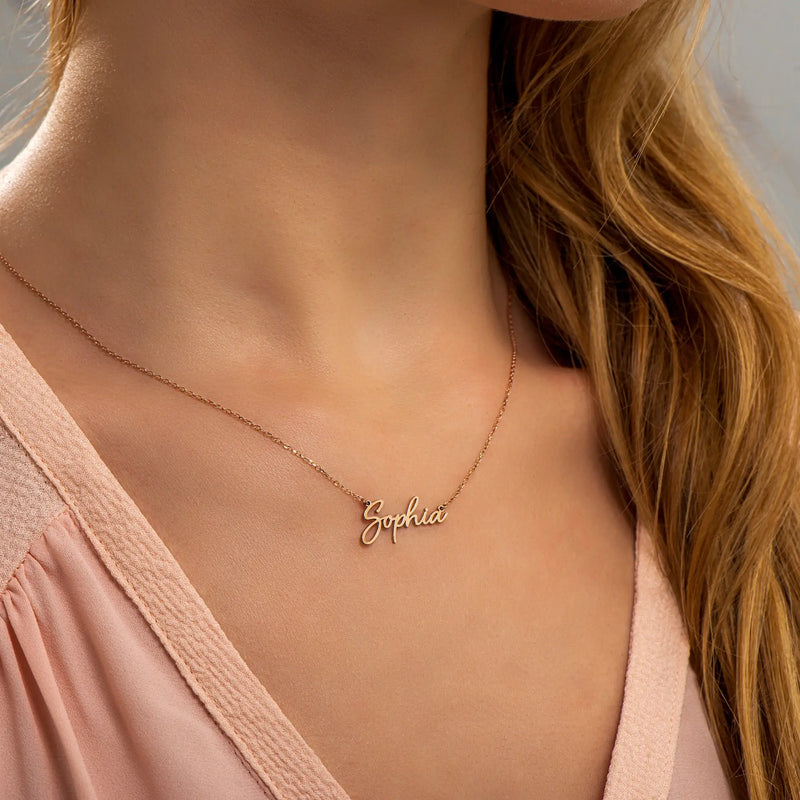 Personalized Name Necklace, Mother's Gift, Stainless Necklace