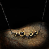 Delicate Flower Pendant Necklace Plum Blossom Choker