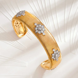 Adjustable Rings and Cuff Bangles Set - Silver Jewelry for Women