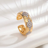 Adjustable Rings and Cuff Bangles Set - Silver Jewelry for Women