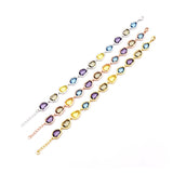 925 Silver Gemstone Bracelet Women's Style