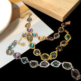 925 Silver Gemstone Bracelet Women's Style
