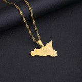Sicily Map Flag Pendant Necklace / Sicilia Party Jewelry