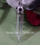 Back Rice Vial Wish Glass Bottle+Round Cap/#H0 DIY Gift