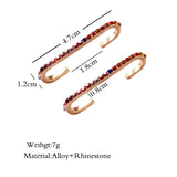 Crystal Earcuffs Earring For Women CZ Rhinestone Ear Wrap Earclips