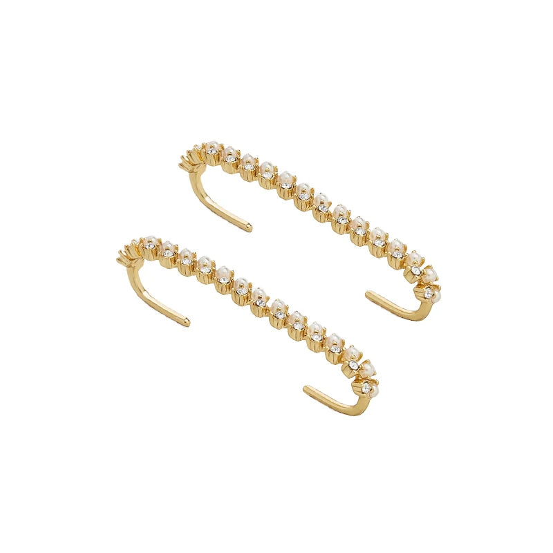 Crystal Earcuffs Earring For Women CZ Rhinestone Ear Wrap Earclips
