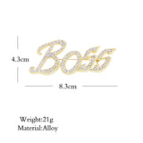 Itenice Crystal Metal Brooch for Boys