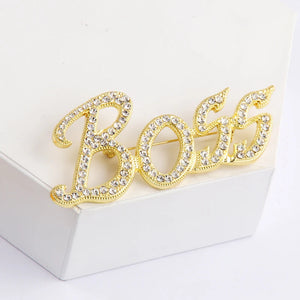 Itenice Crystal Metal Brooch for Boys