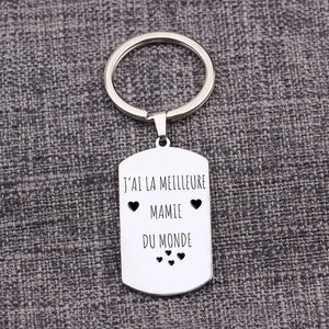 MEILLEURE MAMIE DU MONDE Keychain