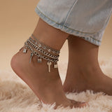 J.Shine Padlock Anklet Cuban Chain Sandals Foot Jewelry