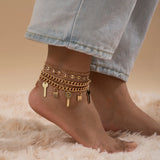 J.Shine Padlock Anklet Cuban Chain Sandals Foot Jewelry