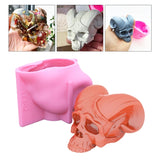 Devil Horns Skull Silicone Mold Keychain Resin Epoxy Craft Polymer Clay DIY