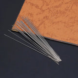 30 Pcs Stainless Steel Beading Needles 0.6 x 120mm