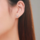 925 Silver Coconut Palm Stud Earrings - Creative Women's Jewelry