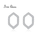 925 Silver Rhombus Diamond Stud Earrings
