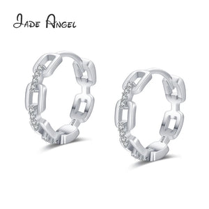925 Silver Chain Micro Set Diamond Earrings Wedding Gift