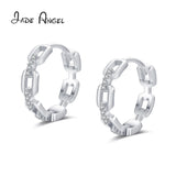 925 Silver Chain Micro Set Diamond Earrings Wedding Gift