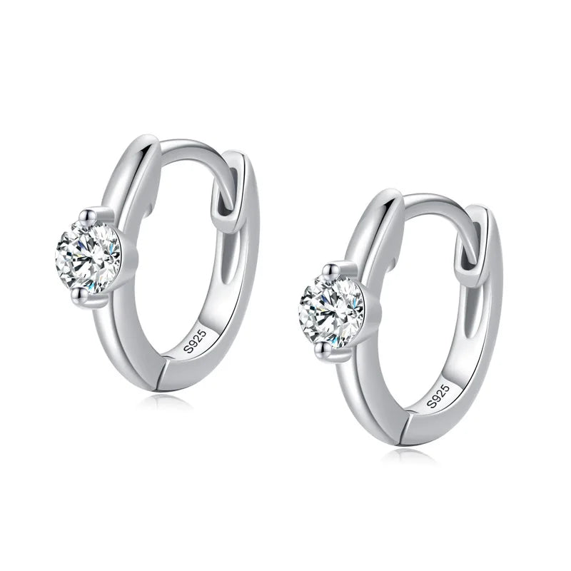 925 Silver Earrings with Diamond Entry Lux Ear Loop