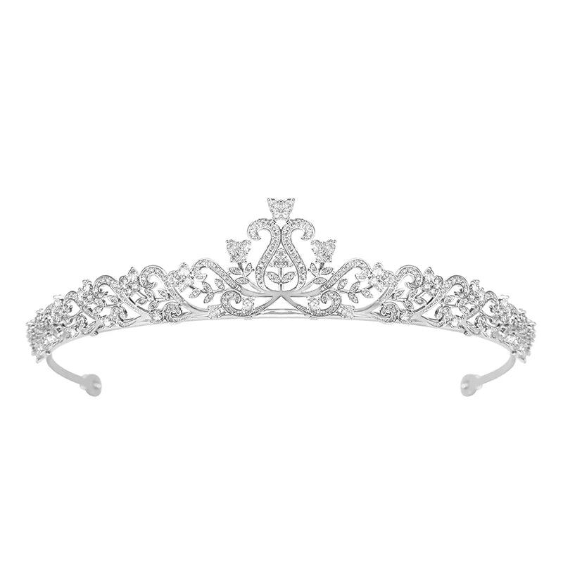 Zircon Wedding Party Bridal Crown, Wedding Head Jewelry