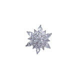Christmas Snow Brooch Zircon Suit Dress Small Pin Party Gift