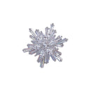 Christmas Snow Brooch Zircon Suit Dress Small Pin Party Gift