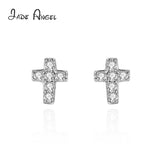925 Silver Diamond Stud Earrings Wedding Gift Jewelry