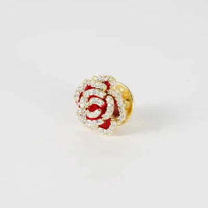 Crystal Camellia Brooch Rhinestone Rose Pin Coat Jewelry