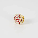Crystal Camellia Brooch Rhinestone Rose Pin Coat Jewelry